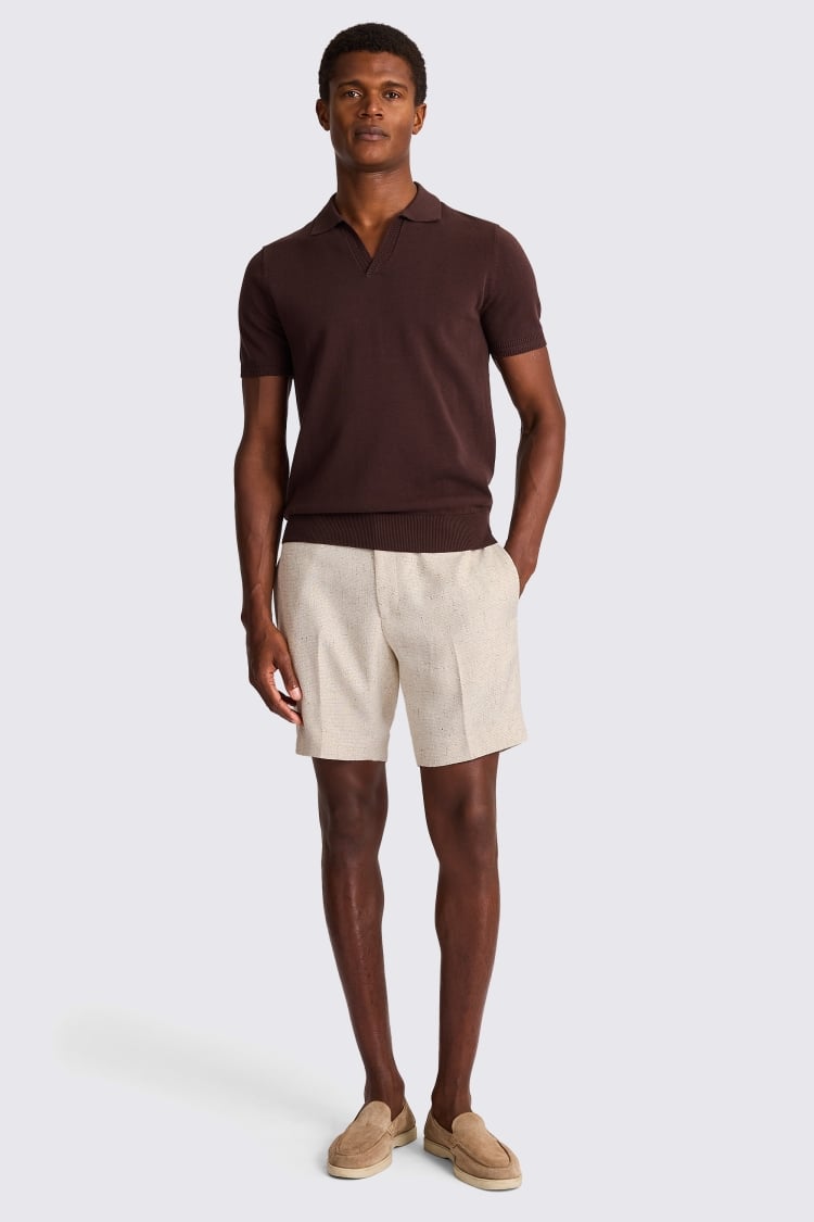 Neutral Texture Shorts